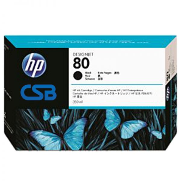 CARTUCHO HP 80 PR. 350ML C4871A